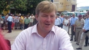 Koning Willem Alexander in Curacao