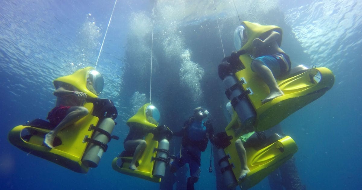 Aquafari Curacao onderwaterscooter