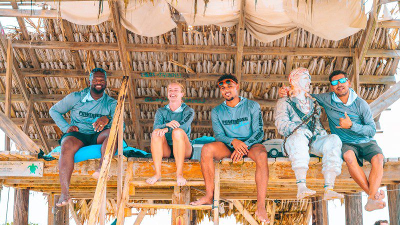 klein curacao powerboat crew beach hut