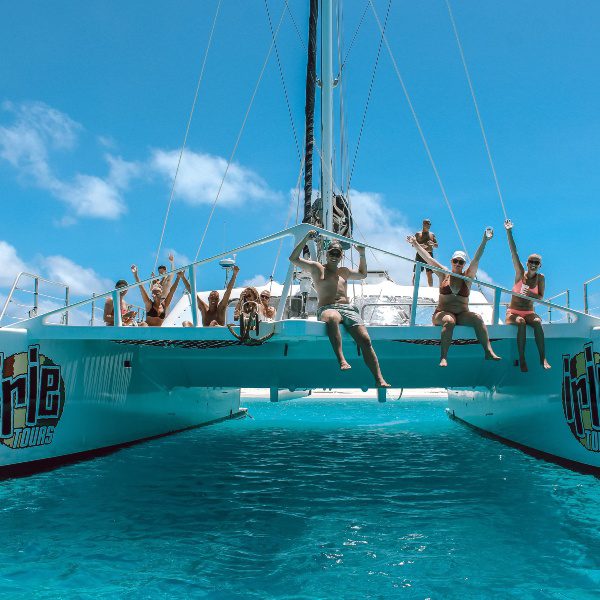 catamaran irie tours klein curacao feestje