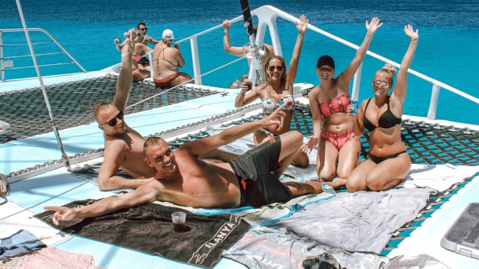 Klein Curacao | Best Trips 3 catamaran party klein curacao