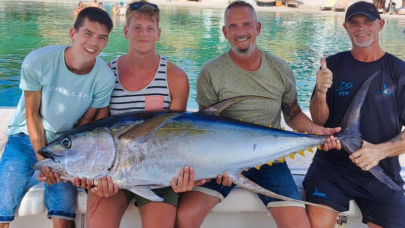 Pesca em alto mar Pesca de corrico em Curaçao