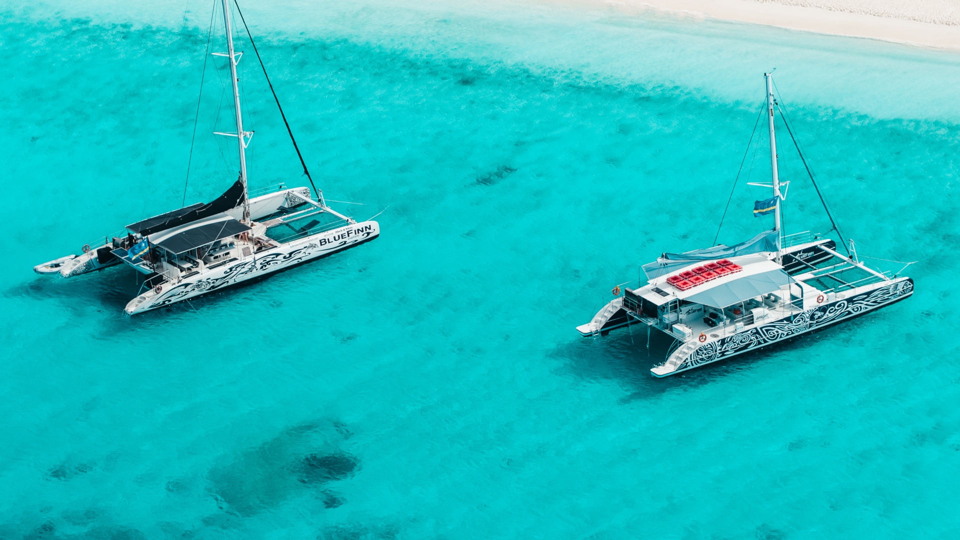 catamarans curacao bij klein curacao