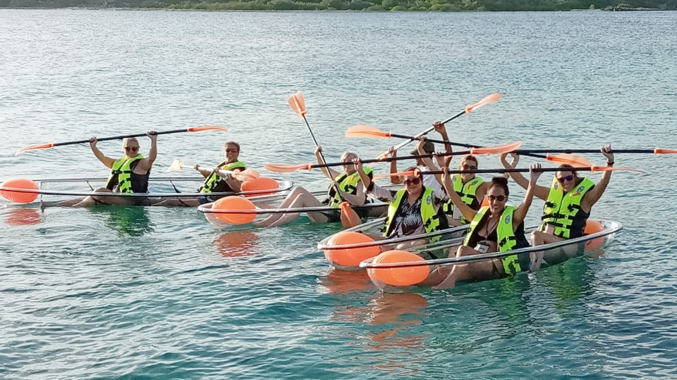 Watersport op Curacao 8 kano varen curacao glasbodem