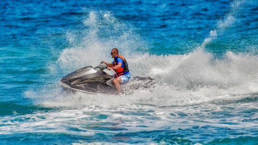 jetski Curacao Spaanse Water