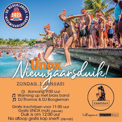 UNOX Nieuwjaarsduik Curacao 2023 - Zanzibar Jan Thiel