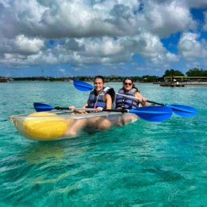 Canoa com fundo de vidro Curaçao