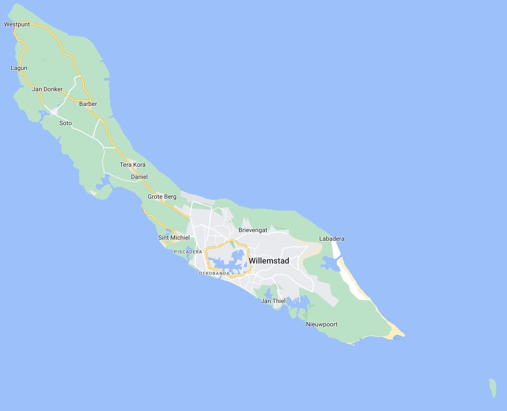 Curaçao kaart