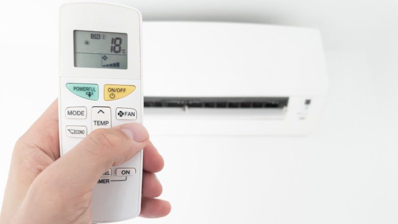 airco instellen 18 graden