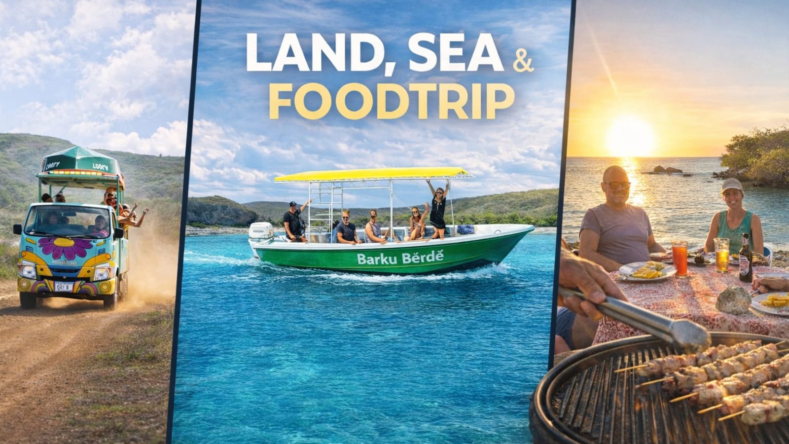Land Sea Foodtrip buggy boot Curacao