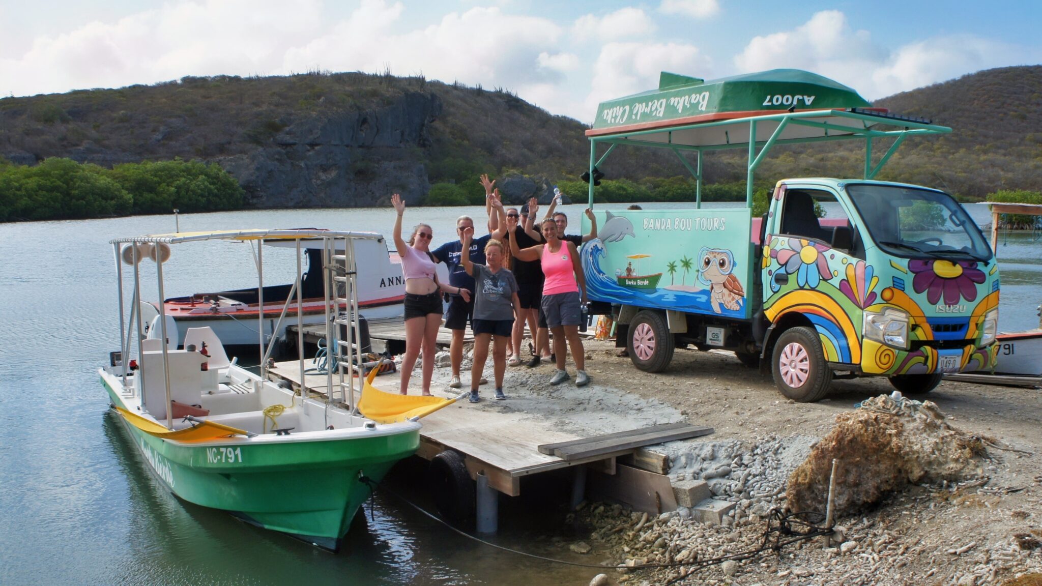 Land Sea Food trip curacao banda abou arie-jan