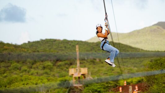Excursie 3 Zipline Curacao Hofi Mango