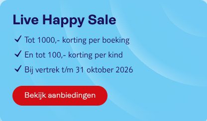 Live Happy Sale TUI korting 2026