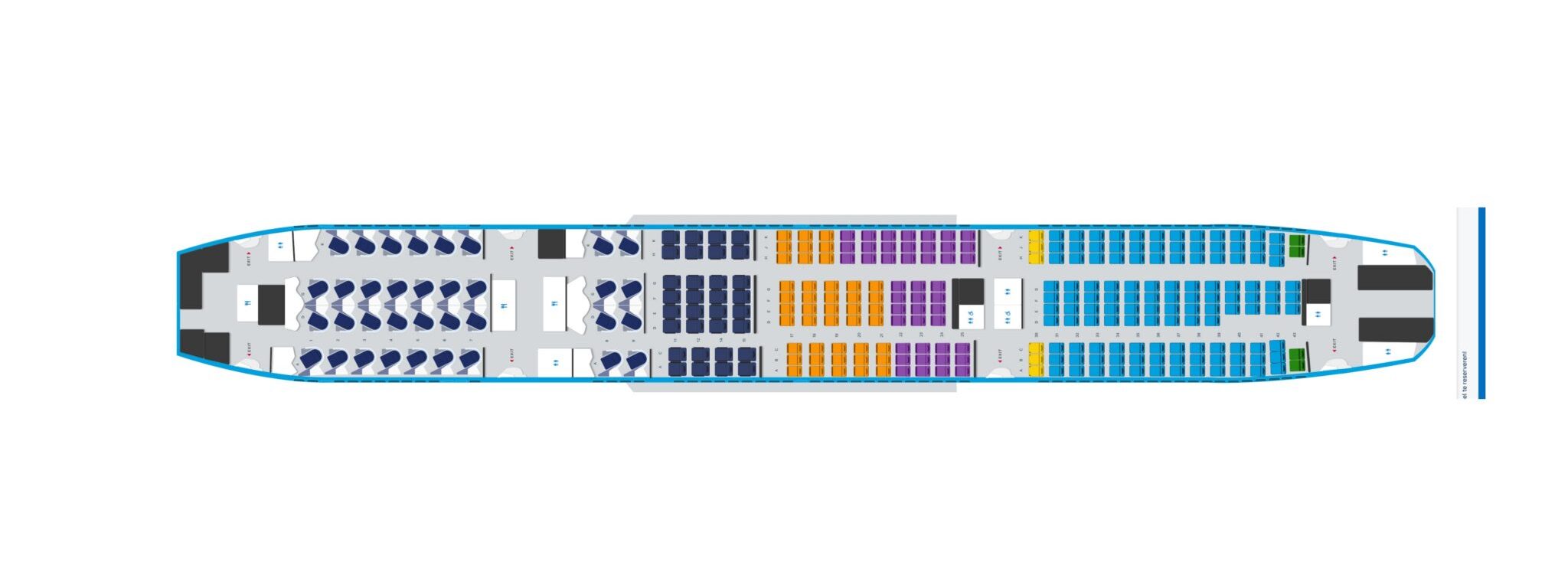 KLM Boeing 777-200ER nieuwe indeling Curaçao