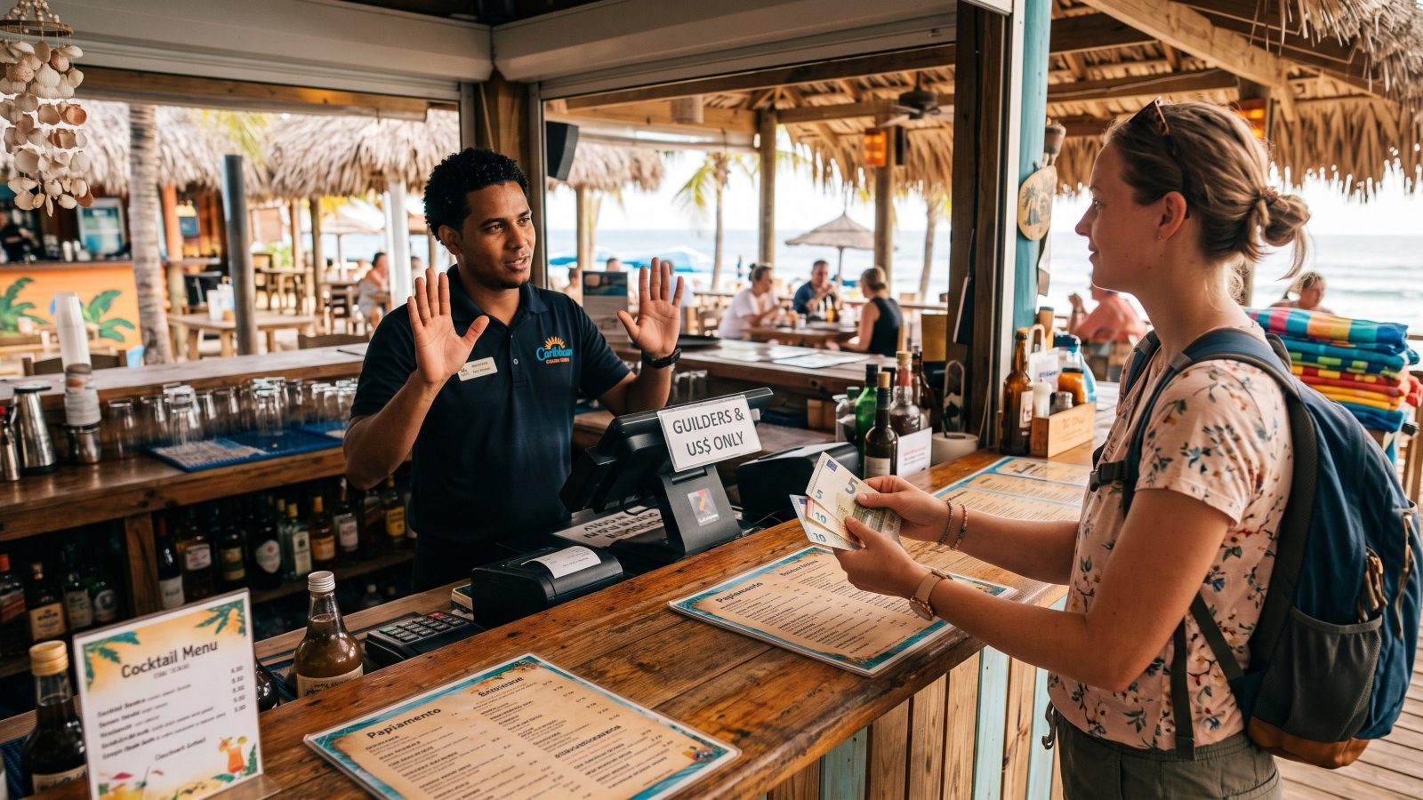 Euro cash betalen curacao