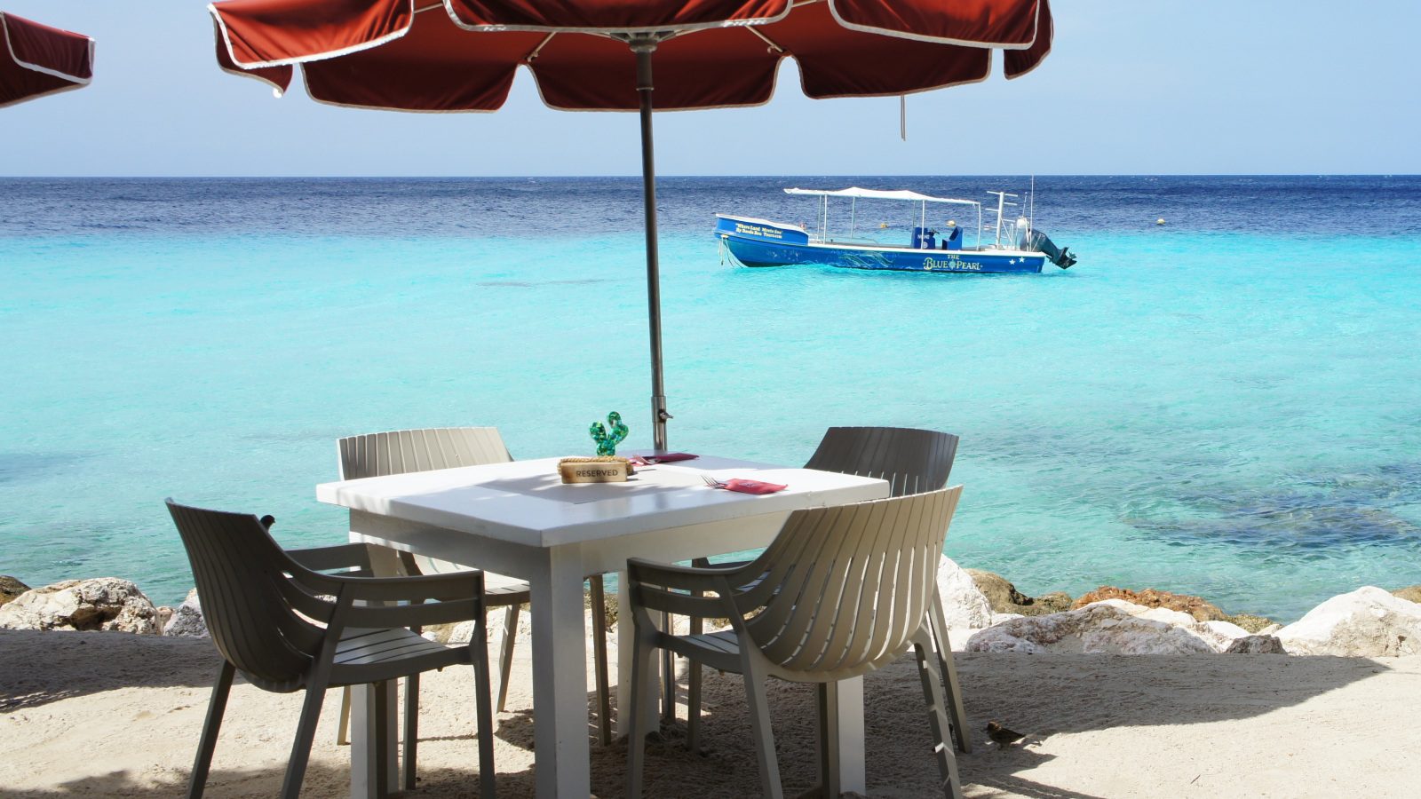 The Blue Pearl in front of restaurant Karakter, where the All-in-1 Tour ends with a sunset dinner